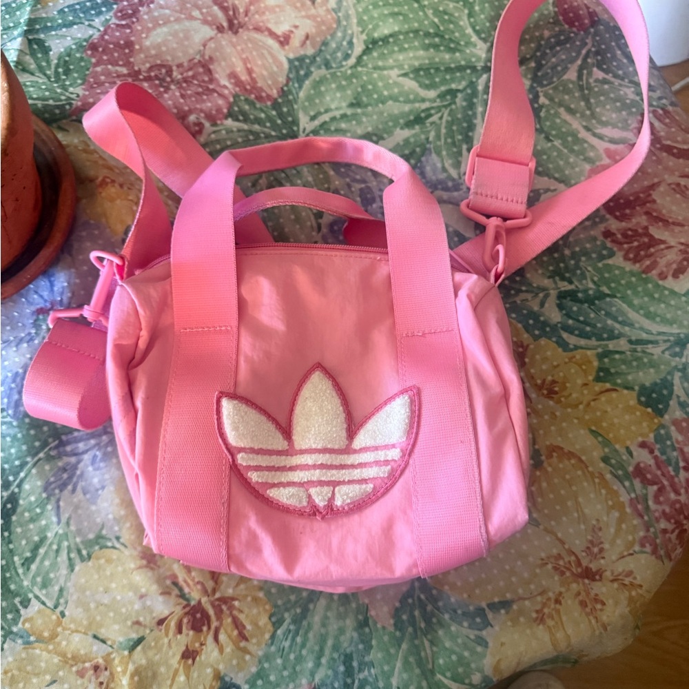 Adidas Pink Mini Bag with Trefoil Logo